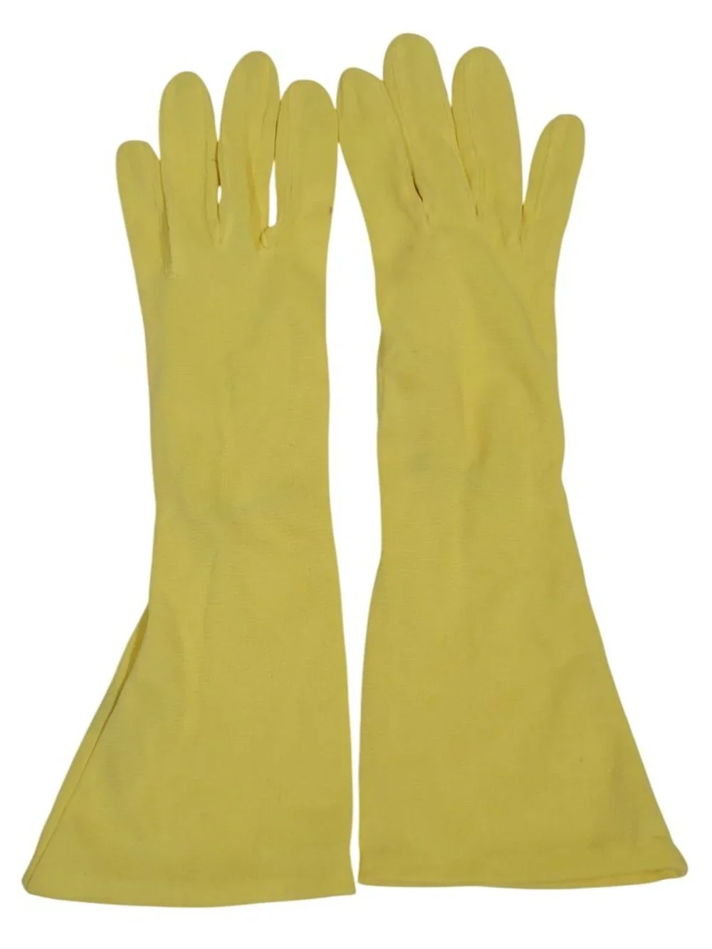 Vintage Glove Lot 4 Pair Assorted White & Yellow Embroidered Details
